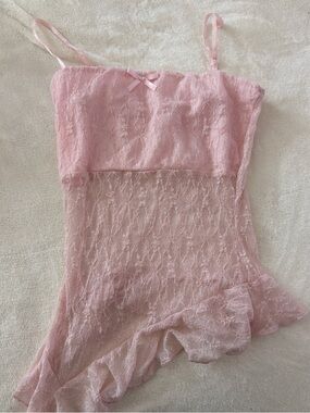 Pink Lace Chemise Nightdress - Women Intimates & Sleepwear